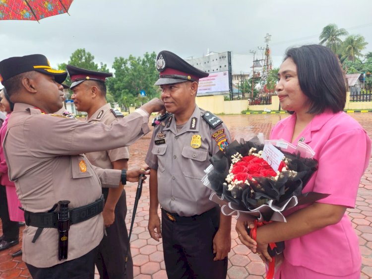 84 Personil Polres Kupang Naik Pangkat, Kapolres Tekankan Imtaq