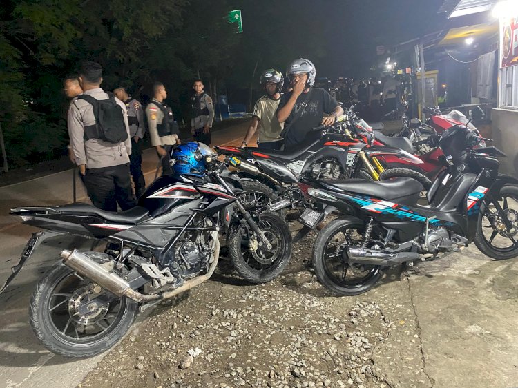 Patroli Kapolres Kupang Berhasil Bubarkan Trek-trekan di Kupang Timur
