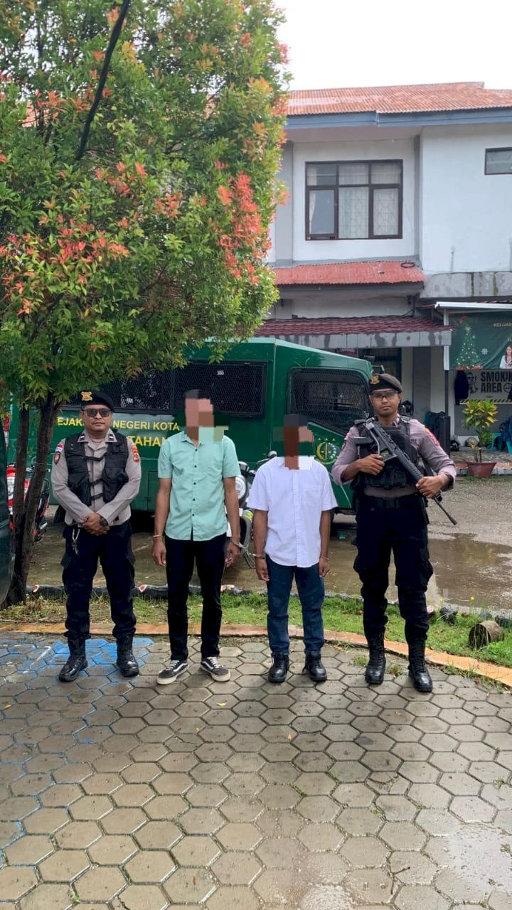 Tegakkan Keamanan Peradilan, Sat Samapta Polres Kupang Kawal Sidang di PN Oelamasi