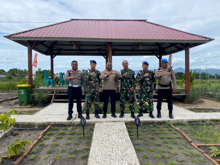Silaturahmi Danpom Kodaeral  VII dan Kapolres Kupang, Wujud Nyata Sinergitas TNI–Polri di Kabupaten Kupang