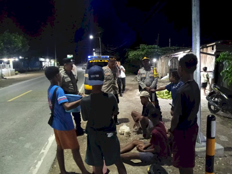 Cegah Gangguan Kamtibmas, Piket Fungsi Polres Kupang Gelar Patroli Malam Hari