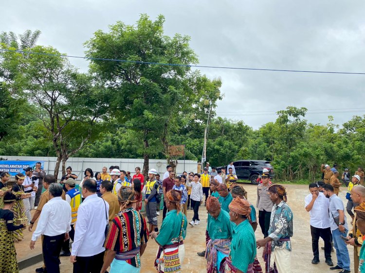 Polsek Kupang Tengah Amankan Peletakan Batu Pertama Pembangunan Sekolah Rakyat Provinsi NTT