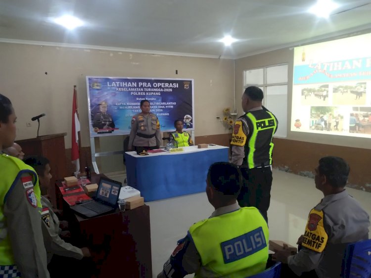 Polres Kupang Matangkan Kesiapan Personel Lewat Latihan Pra Operasi Keselamatan Turangga 2026