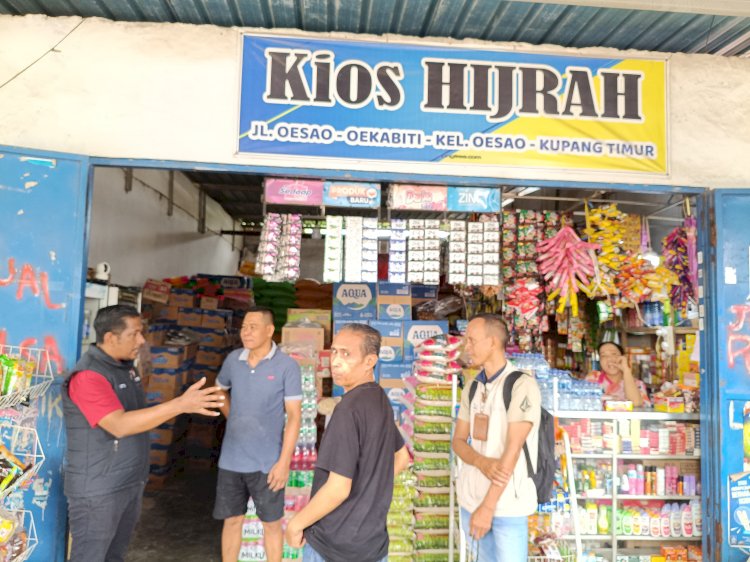 Demi Stabilitas Harga Pangan, Satreskrim Polres Kupang Lakukan Pengecekan Pasar Oesao