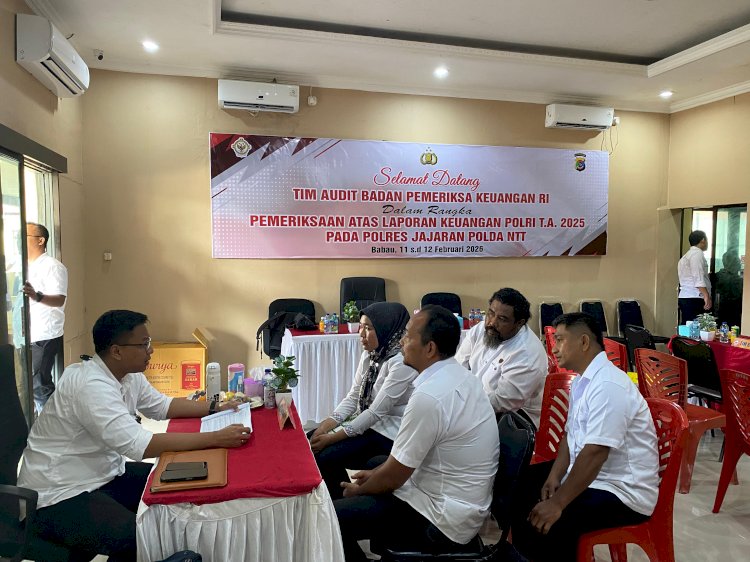 Tim Audit BPK RI Periksa Laporan Keuangan Polri TA 2025 di Polres Kupang