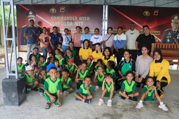 28 Siswa TK Imanuel Belajar Lapangan di Polres Kupang, Kenal Tugas Polisi Sejak Dini