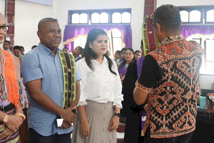 Kapolres Kupang Hadiri Ibadah Pengutusan dan Perhadapan Pendeta di GMIT Kasih Karunia Oesao