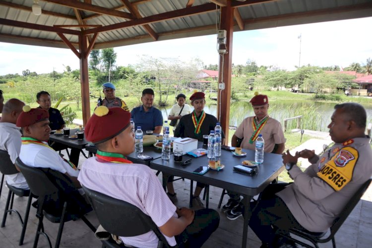 Kapolres Kupang Terima Audiensi PMKRI, Bahas Ketahanan Pangan dan Isu Kamtibmas