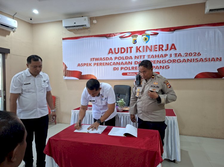 Polres Kupang Menerima Tim Audit Kinerja Itwasda Polda NTT
