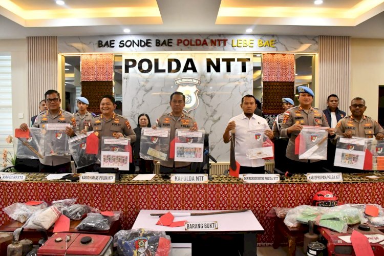 Polda NTT Ungkap 76 Kasus Kejahatan Konvensional, Kapolda Tegaskan Tidak Ada Ruang bagi Pelaku Kriminal