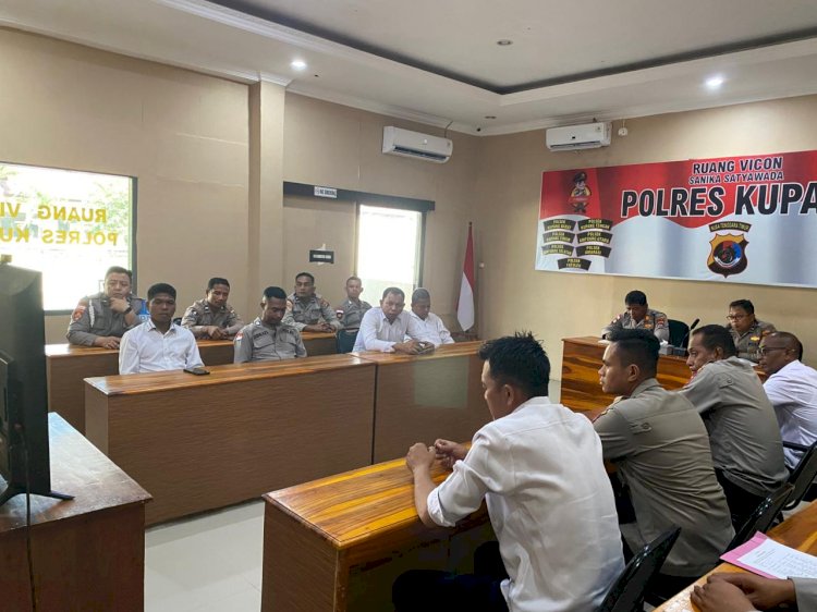 Polres Kupang Ikuti Sosialisasi Hukum Kebaruan Uu No. 5 Tahun 2026 Tentang Perubahan Ketiga Atas Uu No. 2 Tahun 2002 Tentang Kepolisian Ri