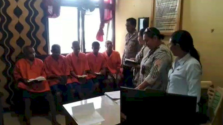Kolaborasi Polres Kupang dan Kemenag, Tahanan Diberi Konseling Spiritual untuk Bangun Harapan