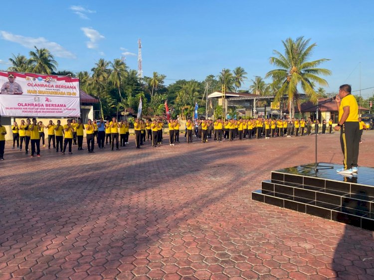 Terapi USEFT Jadi Pembuka Olahraga Bersama Hari Bhayangkara ke-80 di Polres Kupang