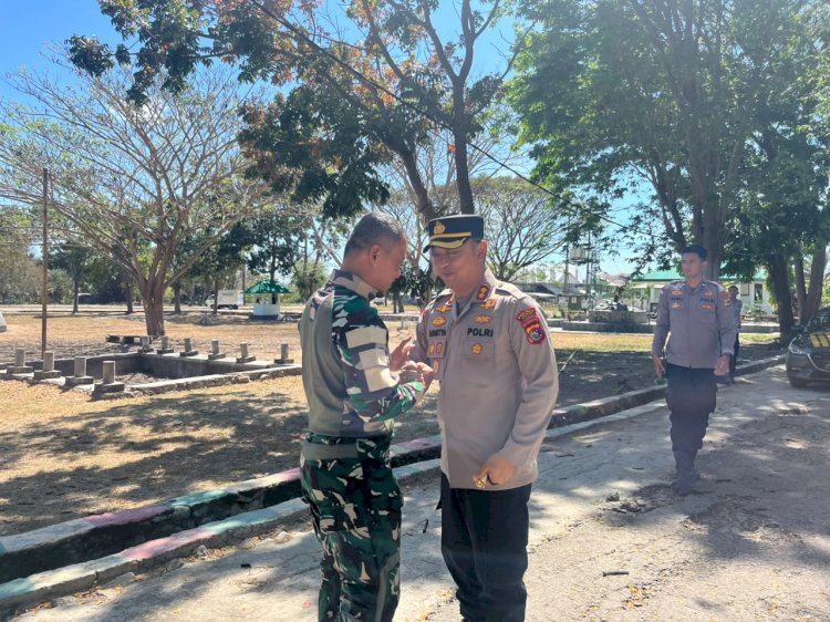 Kapolres Kupang dan Danyonif 743/PSY Perkuat Sinergitas TNI-Polri