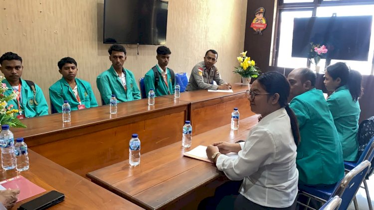Mahasiswa Fakultas Hukum UPG 1945, Jalani PKL di Polres Kupang