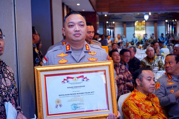 Polres Kupang Tembus 5 Besar Nasional Kompolnas Award 2026, AKBP Adhitya Terima Penghargaan