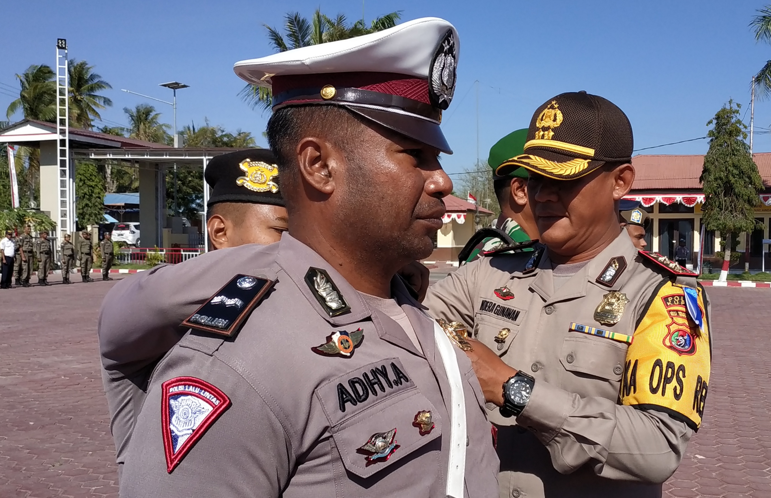 Kapolres kupang AKBP Indera Gunawan SIK ajak anggota bekerja baik