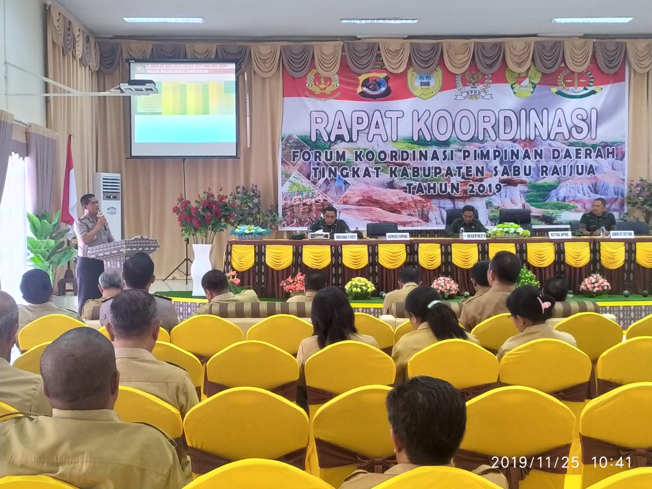 Kapolres kupang paparkan situasi umum kabupaten sabu raijua saat rapat forkopimda