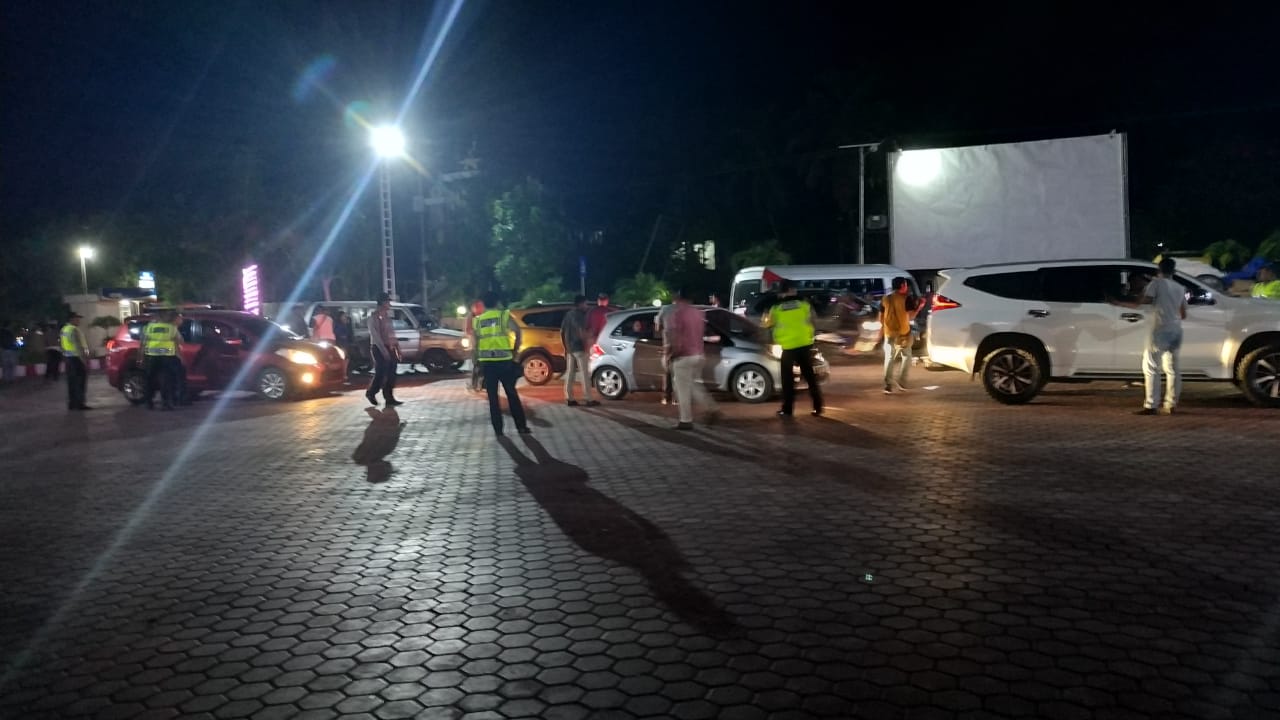 Polres kupang mendadak ramai saat digelar  ops pekat turangga 2019