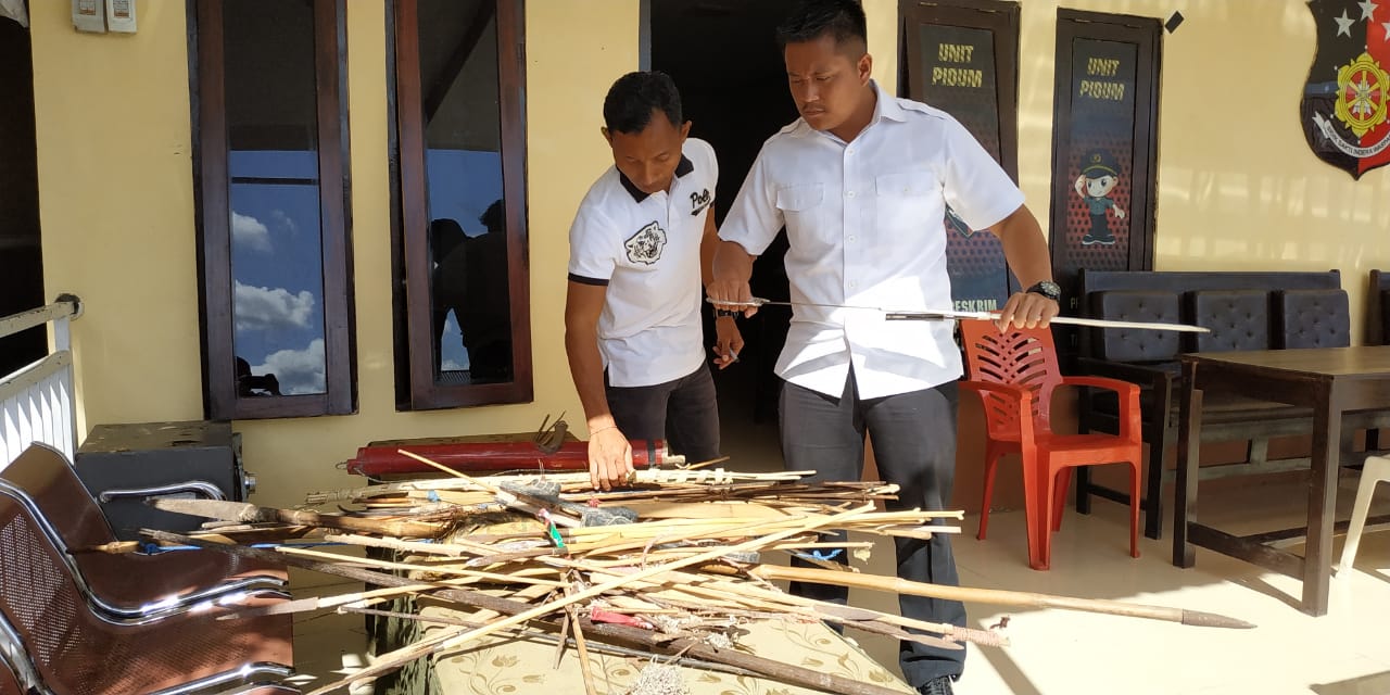 Polres Kupang terjunkan personil gabungan sweeping sajam, ciptakan situasi kamtibmas yang kondusif